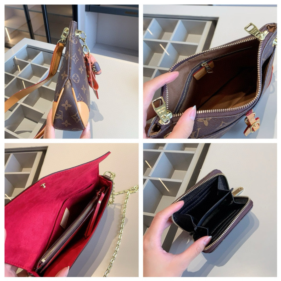 【ルイ・ヴィトン】◆Odeonショルダーバッグ5点セット|三合一エンベロープバッグ付き♪今年最高のバリューセット!