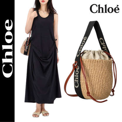 【クロエ】春と夏定番人気♪“WOODY”スモールバスケット