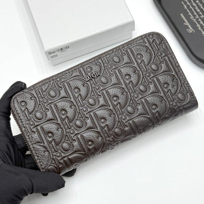 【ディオール】新作★ロゴの長財布☆ロングジップウォレット2色