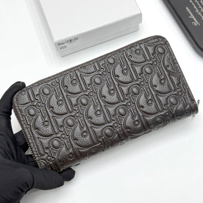 【ディオール】新作★ロゴの長財布☆ロングジップウォレット2色