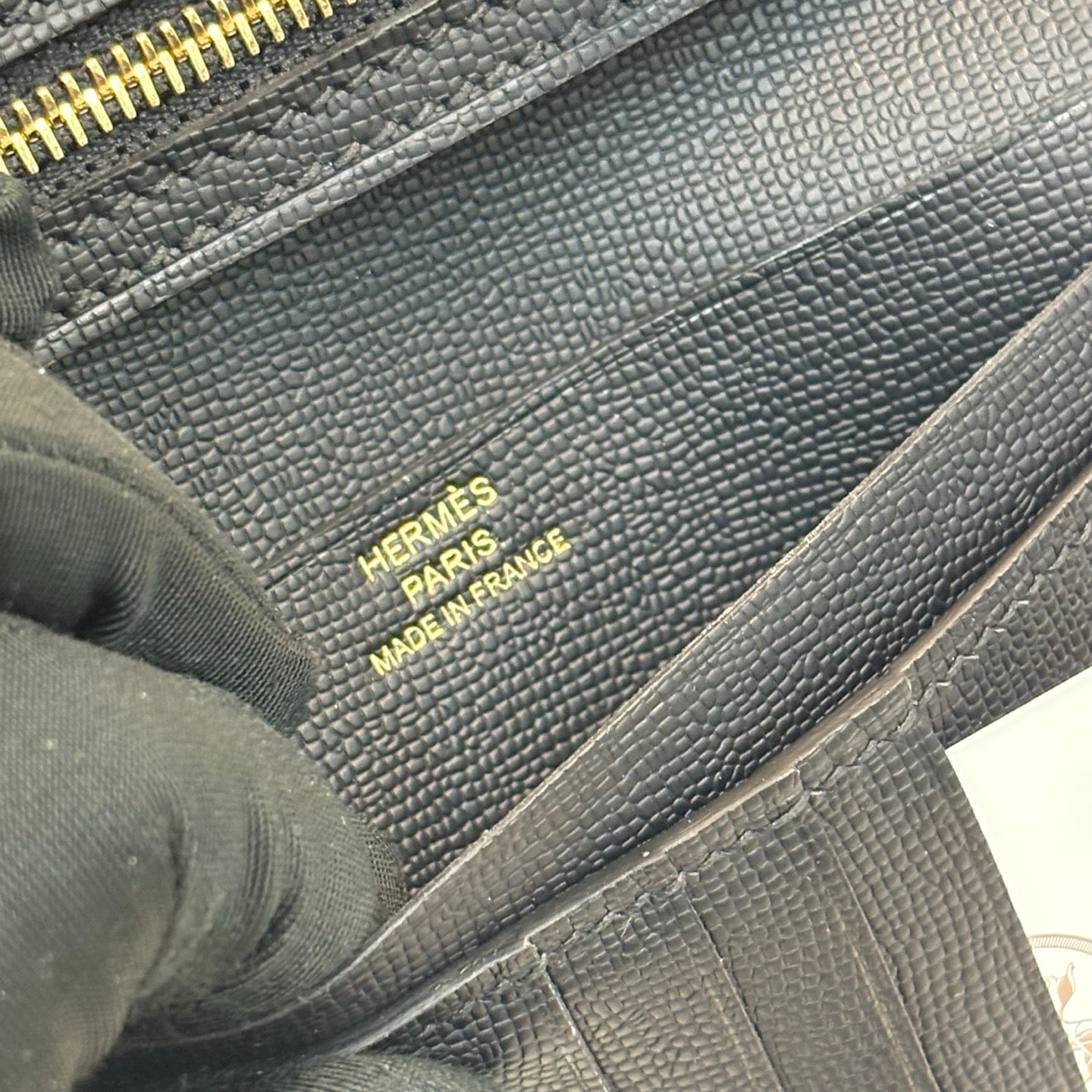 【エルメス】入手困難☆短い折りたたみ財布 希少な入荷☆黒