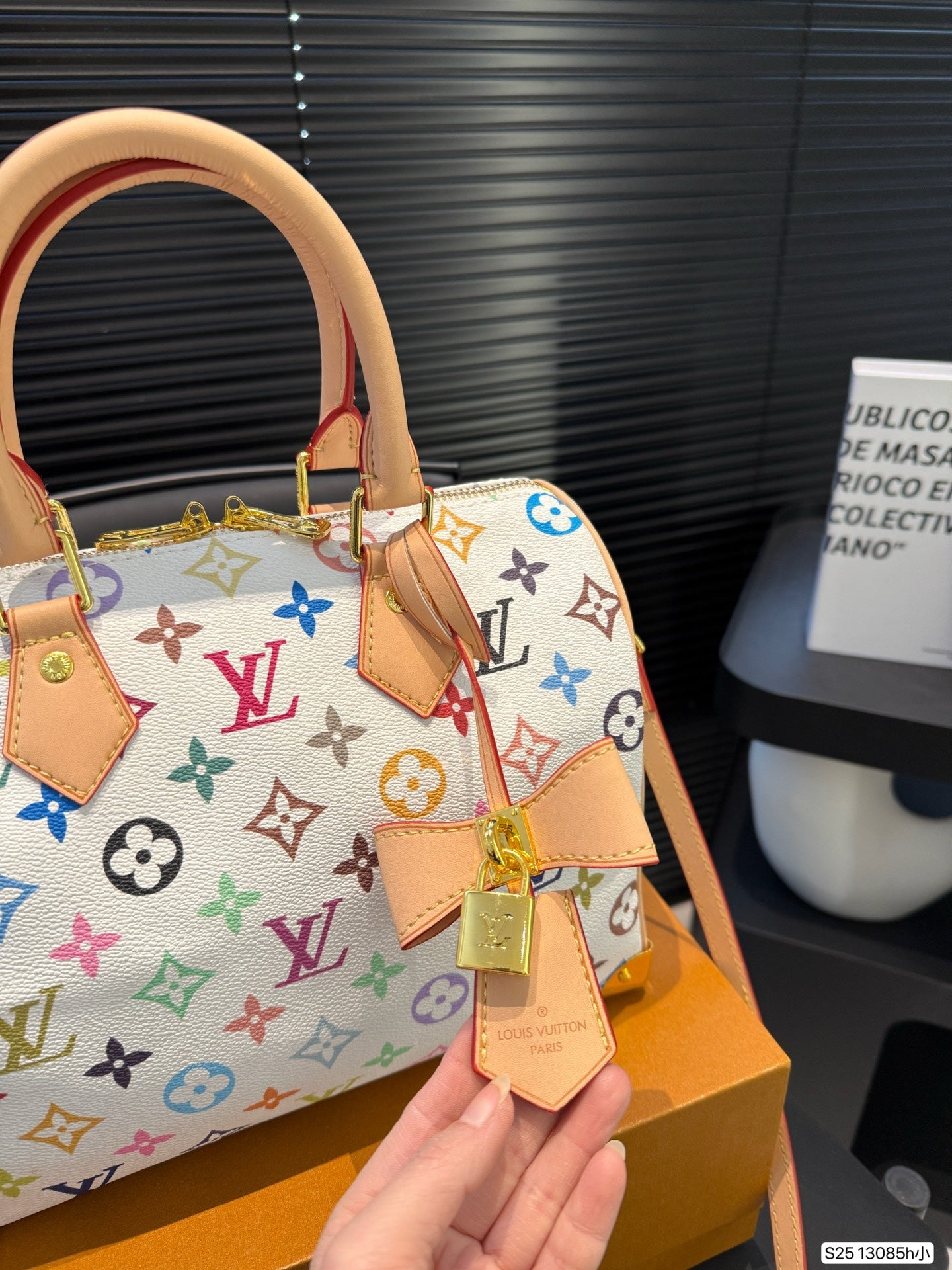 【ルイヴィトン】LV×TMコラボ Speedyバンドリエール25 限定発売中M13085